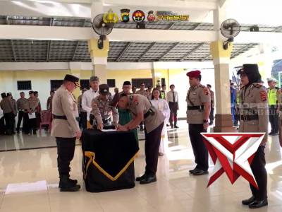 Kapolres Belitung Timur Pimpin Sertijab Kasat Reskrim, Kasat ResNarkoba, Serta Kapolsek Gantung