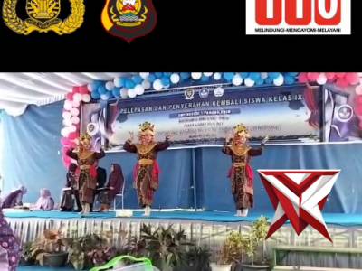 HI 15. Bhabinkamtibmas hadir dalam acara pelepasan dan penyerahan kembali siswa/siswi kelas IX SMP