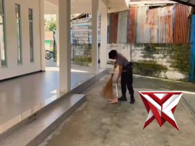Polsek Pangkalan Kuras Gotong Royong Musholla