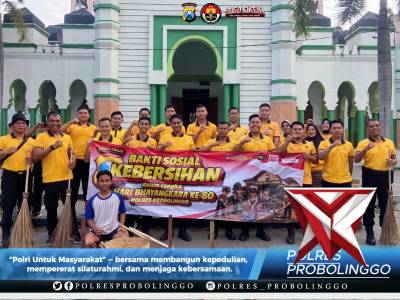Jumat Bersih Polres Probolinggo - PoliceTube