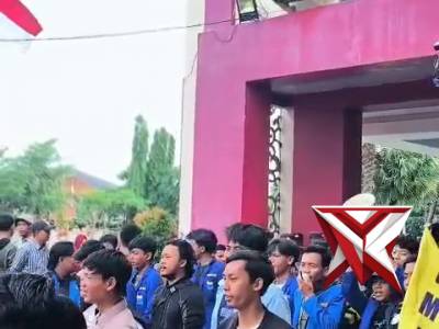 Pengamanan Unras Di Kantor Pemkab