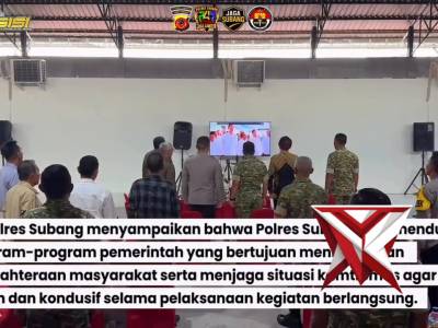 Kegiatan kapolres subang menghadiri lauching Koperasi