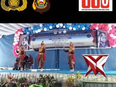 BTA 11. Bhabinkamtibmas hadir dalam acara pelepasan dan penyerahan kembali siswa/siswi kelas IX SMP - PoliceTube