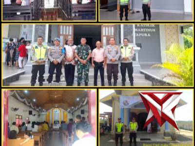 Pengamanan Gereja Di Wilkum Polsek Martapura