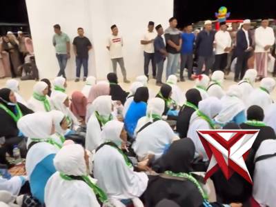 Pengamanan Pelepasan Jamaah Haji Kabupaten Pidie Jaya Kloter 13 tahun 1447 H