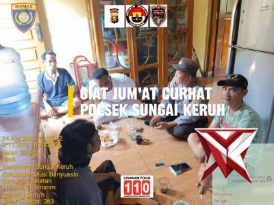 ANGGOTA POLSEK GIAT JUM'AT CURHAT POLSEK SUNGAI KERUH SM7 ?