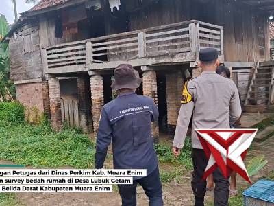 (RK) Pendampingan Petugas dari Dinas Perkim Kab. Muara Enim sehubungan survey bedah rumah