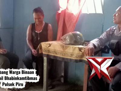 KEGIATAN SAMBANG PERSONIL BHABINKAMTIBMAS POLSEK PIRU - PoliceTube