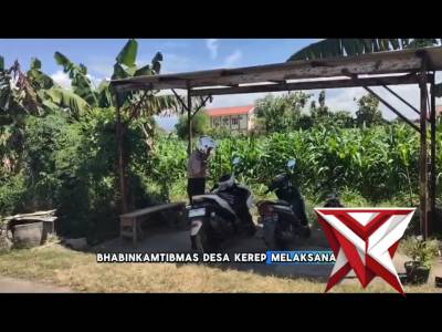 BKTM Desa Kerep melaksanakan kegiatan pemberian sarana kontak kepada warga desa binaan - PoliceTube