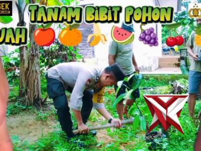 Polsek Bandar Sei Kijang Lakukan Penanaman Bibit Pohon