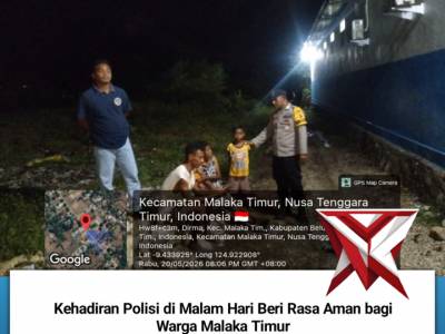 Kehadiran Polisi di Malam Hari Beri Rasa Aman bagi Warga Malaka Timur