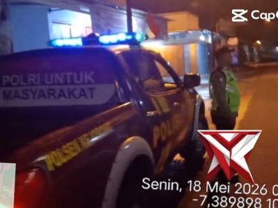 Patroli malam Polsek Kejobong