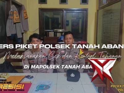 Pers Piket Polsek Tanah Abang Melaksanakan Cek Dan Kontrol Tahanan