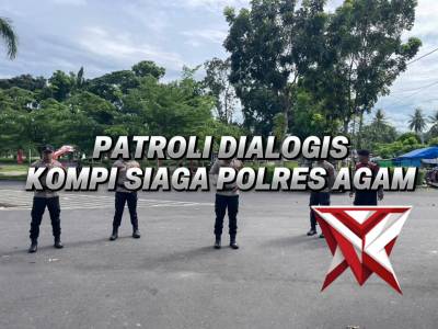 Patroli dialogis personil kompi siaga polres agam