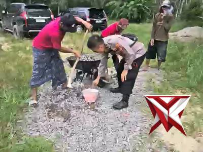 POLRES OKI HADIR AMAN BAE
