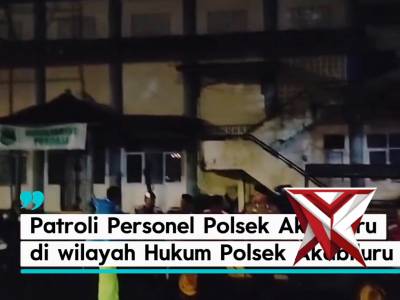 Patroli Personel Polsek Payakumbuh Merupakan kegiatan rutin atau insidental yang dilakukan oleh angg