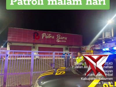 Patroli Malam hari Pllsek Ambal