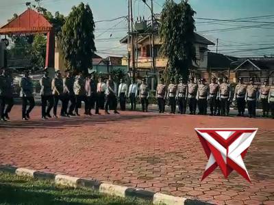 7. Upacara Sertijab Wakapolres Muba dan Kapolsek