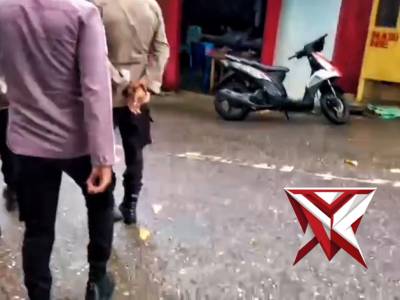 Giat patroli rutin personil polsek kisar