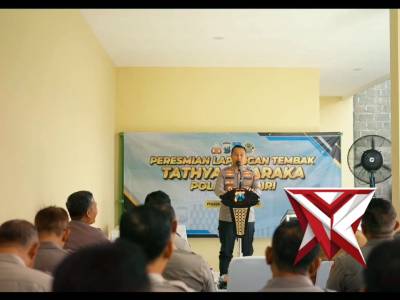 Diresmikan, Lapangan Tembak Tathya Dharaka Jadi Penunjang Latihan Anggota Polres Kediri
