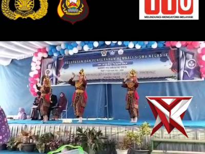 HI 12. Bhabinkamtibmas hadir dalam acara pelepasan dan penyerahan kembali siswa/siswi kelas IX SMP
