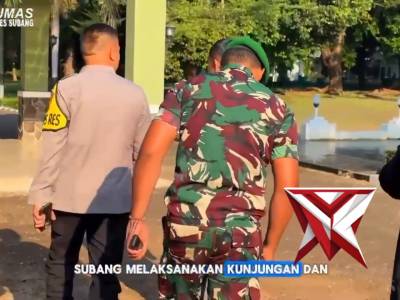 Silaturahmi Kapolres Subang ke Batalyon Infanteri 312 Kala Hitam
