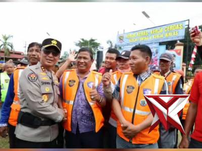 Kapolda Sumsel Irjen Pol Sandi Nugroho memimpin langsung Apel Sabuk Kamtibmas