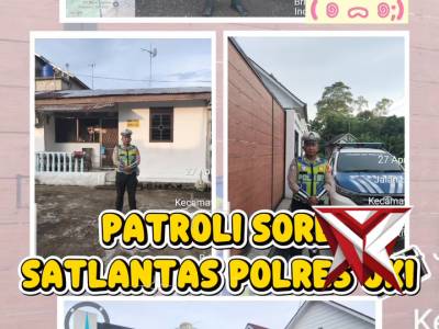 Patroli sore sat lantas polres oki - PoliceTube