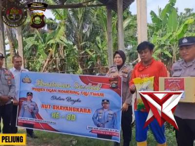 GIAT BANSOS POLSEK BP PELIUNG
DALAM RANGKA HUT BHAYANGKARA
KE -80