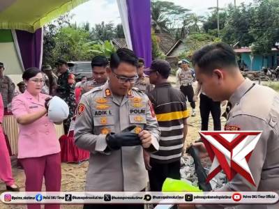 Groundbreaking Satuan Pelayanan Pemenuhan Gizi Polres OKU Timur
