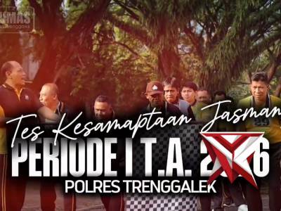 Pastikan Fisik Prima, Polres Trenggalek Gelar TKJ Semester I Tahun 2026