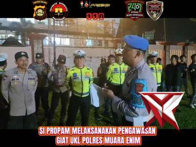 Sipropam Polres Muara Enim melaksanakan pengangawasan giat KRYD