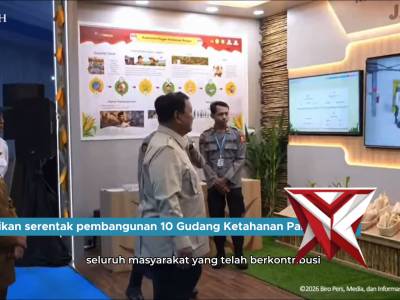 Dari Kabupaten Tuban, Jawa Timur, Presiden RI Jenderal TNI (Purn.) H. Prabowo Subianto meresmikan