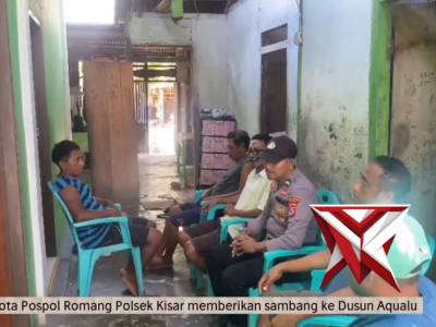 Anggota pospol romang polsek kisar laksanakan sambang ke dusun aqualu