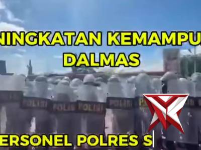 PELAKSANAAN LATIHAN DALMAS POLRES SANGGAU " MENINGKATKAN KEDISIPLINAN, KEMAMPUAN TEKNIS DAN KESIAP S
