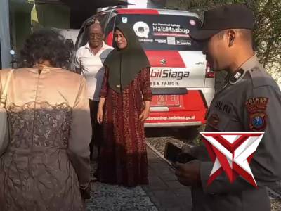 Respon cepat ditunjukkan Bhabinkamtibmas Polsek Papar Polres Kediri