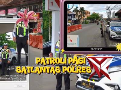Patroli Pagi Satlantas Polres OKI