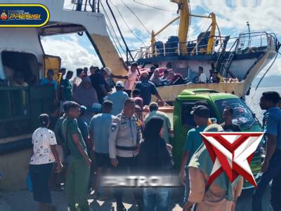 Pelaksanaan kegiatan pengamanan bongkar muat KM Sabuk Nusantara 55 di Pelabuhan Menanga