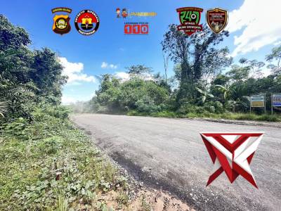 Giat Anggota polsek Gunung Megang mengamankan Aksi Pungli diperlintasan jalan desa-servo