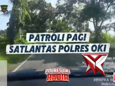 PATROLI PAGI SATLANTAS POLRES OKI