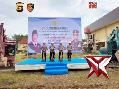 Gladi Ground Breaking Gudang Ketahanan Pangan Polda Sumsel Lancar, Dukung Program Nasional Presiden