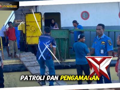 Patroli dan Pengamanan Bongkar Muat KM. Sabuk Nusantara 55 Berlangsung Aman di Pelabuhan Laut Menang - PoliceTube