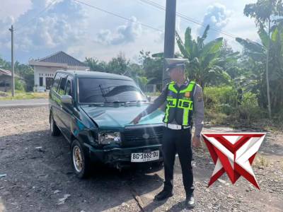 JP. Pengecekan TKP Laka Lantas