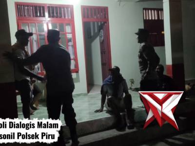PATROLI DIALOGIS MALAM PERSONIL POLSEK PIRU