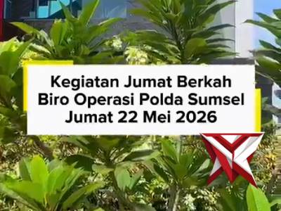 Kegiatan Biro operasi Polda sumsel bag dalops melakasanakan jumat berkah pada hari jumat 25 mei 2025