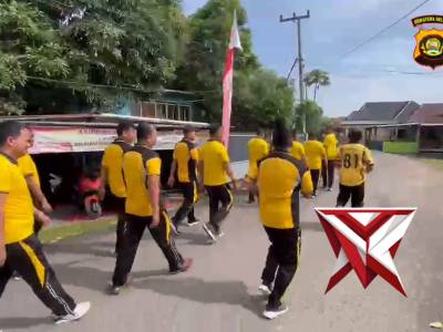 Olahraga Bersama Personil Polsek Pemulutan