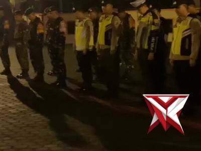 POLRES OKU TIMUR MELAKSANAKAN PATROLI GABUNGAN ANTARA TNI DAN POLRI