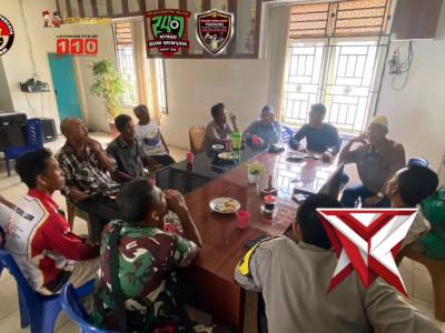 Bhabinkamtibmas Polsek gunung megang hadir selesaikan permasalahan warga binaan di Desa Gunung megan