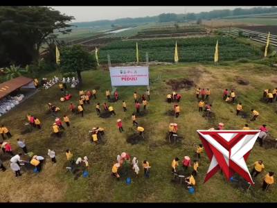 Aksi Tanam Pohon di Kediri Jadi Rangkaian HUT Ke-46 YKB, HUT Ke-80 Bhayangkara, dan HUT Ke-78 Polwan
