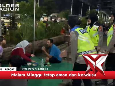 Masyarakat Aman, Lalu Lintas Lancar: Aksi Nyata Polwan Presisi Polres Madiun di Malam Minggu